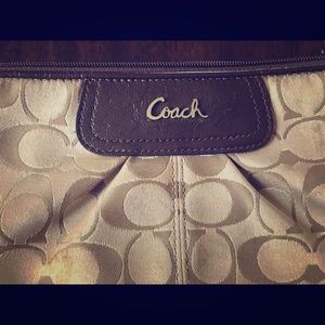 Coach signature wristlet